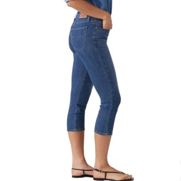 Levi's 311 Women’s Blue Mid-Rise Stretch Capri Jeans | size 10 | NWT - Picture 3 of 5